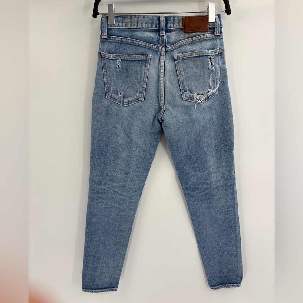 Moussy Vintage Distressed Crop Jeans Women's Helendale Skinny Mid Rise size 24 - Picture 10 of 16